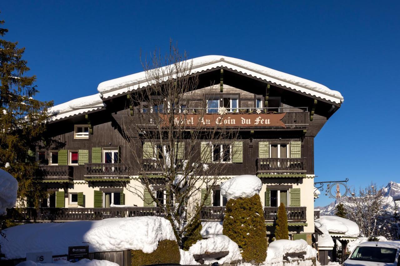 Au Coin Du Feu Hotell Megève Eksteriør bilde