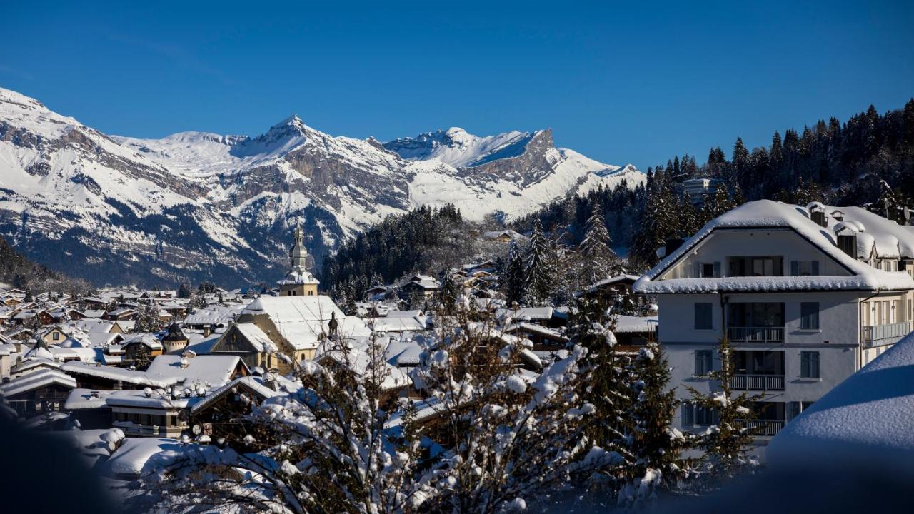 Au Coin Du Feu Hotell Megève Eksteriør bilde