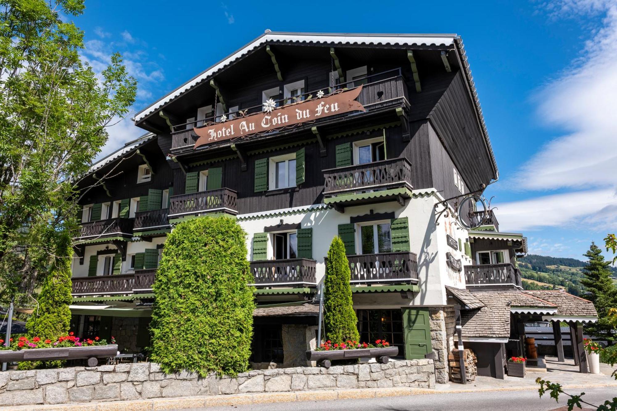 Au Coin Du Feu Hotell Megève Eksteriør bilde